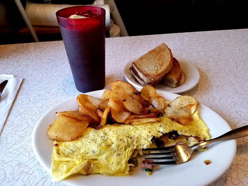 Western Omelette Home Fries Toast